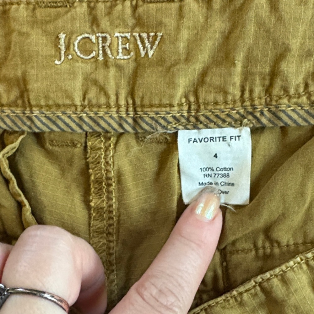 J. Crew Mustard Cotton Pants